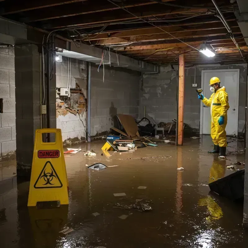 Flooded Basement Electrical Hazard in La Plata County, CO Property