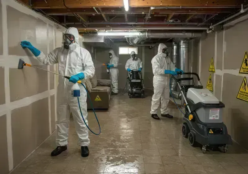 Basement Moisture Removal and Structural Drying process in La Plata County, CO